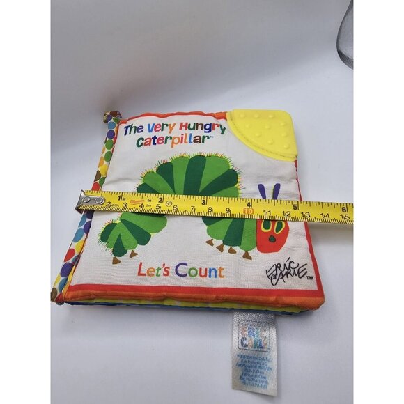 Eric Carle The Very Hungry Caterpillar Lets Count Crinkle Squeaker Teether Book - Picture 7 of 8